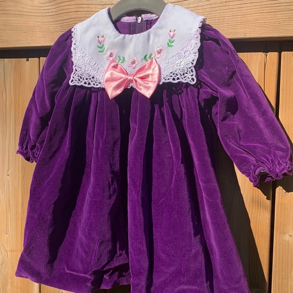 Baby Velvet Dress - Picture 2 of 8